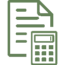 Carbon Management represented by calculator and paper